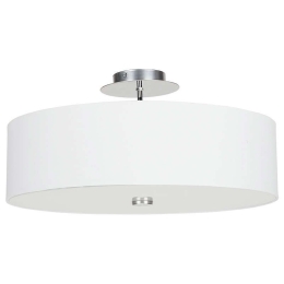 Φωτιστικό Οροφής VIviane III 6391 White Nowodvorski Μέταλλο,Γυαλί,Ύφασμα