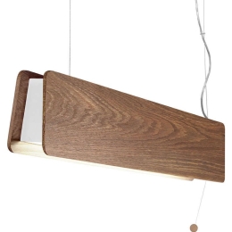 Φωτιστικό Οροφής - Ράγα Oslo Led 60 9314 Smoked Oak Nowodvorski Μέταλλο,Ξύλο