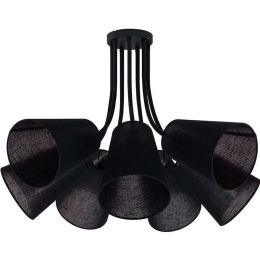Φωτιστικό Οροφής Flex Shade VII 9276 Black Nowodvorski Μέταλλο,Ύφασμα
