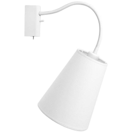 Φωτιστικό Τοίχου Flex Shade I 9764 White Nowodvorski Μέταλλο,Ύφασμα