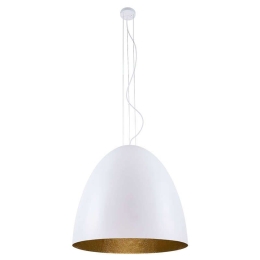 Φωτιστικό Οροφής Egg L 9023 White-Gold Nowodvorski Πολυρεσίνη