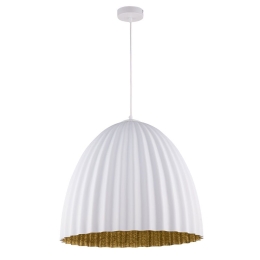 Φωτιστικό Οροφής Telma M 32022 43x50 White-Gold Sigma Lighting Υαλοβάμβακας