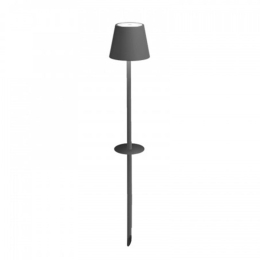 Φωτιστικό Κήπου Επαναφορτιζόμενο Led Poldina Picchetto Ld0282N3 Ip54 Dark Grey Zafferano