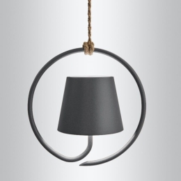 Φωτιστικό Οροφής Επαναφορτιζόμενο Led Poldina Ld0286N3 Ip54 Dark Grey Zafferano