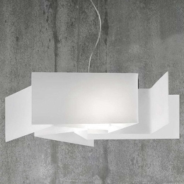 Φωτιστικό Οροφής Greta/S5 3365 Φ70x23/100cm 1xE27 White Sikrea Μέταλλο,Γυαλί