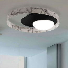 Φωτιστικό Οροφής-Πλαφονιέρα Aila/PL60 4288 60x11cm 24W Multi Sikrea Μέταλλο,Γυαλί