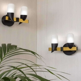 Φωτιστικό Τοίχου-Απλίκα Bellini/A2 3019 86x90/190cm 2x9W Multi Sikrea Αλουμίνιο,Γυαλί