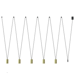 Φωτιστικό Οροφής More Eye 7608 5x10W GU10 Solid Brass Nowodvorski Μέταλλο