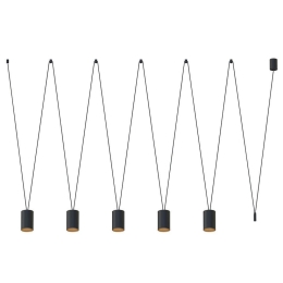 Φωτιστικό Οροφής More Tone 7817 5x10W GU10 Black-Gold Nowodvorski Μέταλλο