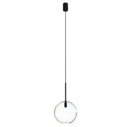 Φωτιστικό Οροφής Sphere M 7848 E27 40W Black-Clear Nowodvorski Μέταλλο,Γυαλί