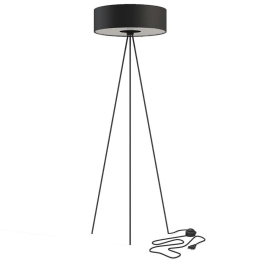 Φωτιστικό Δαπέδου Cadilac 7988 3xE27 max 25W 53x1,54cm Black Nowodvorski Μέταλλο,Ύφασμα