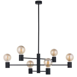 Φωτιστικό Οροφής Radius 7932 6xE27 max 60W Black Nowodvorski Μέταλλο