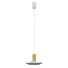 Φωτιστικό Οροφής Hermanos B 8038 1xGU10 max 10W White-Solid Brass Nowodvorski Μέταλλο
