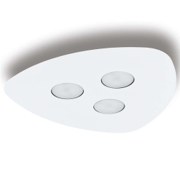 Φωτιστικό Οροφής - Πλαφονιέρα Organic 8304 3xGX53 12W 39,5cm White Nowodvorski Μέταλλο