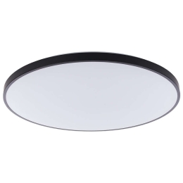 Φωτιστικό Οροφής - Πλαφονιέρα Agnes Round 8205 Led 32W 3000K Φ49cm Black Nowodvorski Μέταλλο,Πλαστικό