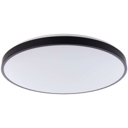 Φωτιστικό Οροφής - Πλαφονιέρα Agnes Round 8206 Led 64W 3000K Φ64,2cm Black Nowodvorski Μέταλλο,Πλαστικό