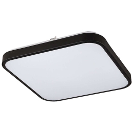 Φωτιστικό Οροφής - Πλαφονιέρα Agnes Square 8138 Led 16W 4000K 33,5X33,5cm Black Nowodvorski Μέταλλο,Πλαστικό
