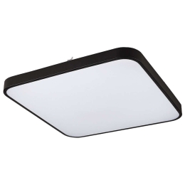 Φωτιστικό Οροφής - Πλαφονιέρα Agnes Square 8110 Led 32W 3000K 43,5X43,5cm Black Nowodvorski Μέταλλο,Πλαστικό