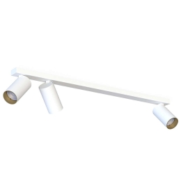 Φωτιστικό Οροφής - Σποτ Mono 7775 3xGU10 10W White-Gold Nowodvorski Μέταλλο,Πλαστικό