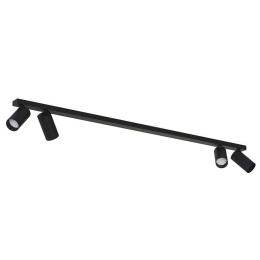 Φωτιστικό Οροφής - Σποτ Mono 7843 4xGU10 10W Black Nowodvorski Μέταλλο,Πλαστικό