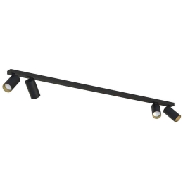 Φωτιστικό Οροφής - Σποτ Mono 7768 4xGU10 10W Black-Gold Nowodvorski Μέταλλο,Πλαστικό