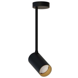 Φωτιστικό Οροφής - Σποτ Mono Long S 7673 1xGU10 10W Black-Gold Nowodvorski Μέταλλο,Πλαστικό