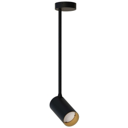 Φωτιστικό Οροφής - Σποτ Mono Long M 7674 1xGU10 10W Black-Gold Nowodvorski Μέταλλο,Πλαστικό