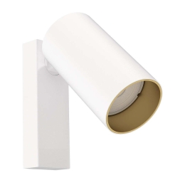 Φωτιστικό Τοίχου - Απλίκα Mono Kinkiet 7772 1xGU10 10W White-Gold Nowodvorski Μέταλλο,Πλαστικό