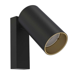 Φωτιστικό Τοίχου - Απλίκα Mono Kinkiet 7764 1xGU10 10W Black-Gold Nowodvorski Μέταλλο,Πλαστικό