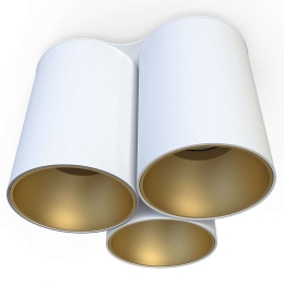 Φωτιστικό Οροφής - Σποτ Eye Tone 7666 3xGU10 10W White-Gold Nowodvorski Μέταλλο,Πλαστικό