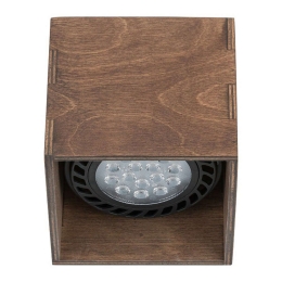 Φωτιστικό Οροφής - Σποτ Dale 7612 1xGU10 15W Dark Brown Nowodvorski Ξύλο