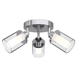 Φωτιστικό Οροφής - Πλαφονιέρα Vista 8050 3xG9 25W Chrome Nowodvorski Μέταλλο,Πλαστικό