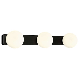 Φωτιστικό Τοίχου - Απλίκα Brazos 8056 3xG9 25W Black-White Nowodvorski Μέταλλο,Γυαλί