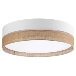 Φωτιστικό Οροφής - Πλαφονιέρα Linobianco 6578 4xΕ27 15W Φ60cm 16cm Natural-White TK Lighting
