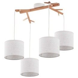 Φωτιστικό Οροφής Albero Linen 6557 4xΕ27 15W 87x53cm Beige TK Lighting