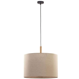 Φωτιστικό Οροφής Deva Nature  6107 1xΕ27 15W Φ50cm 175cm Beige TK Lighting