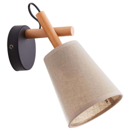 Φωτιστικό Τοίχου - Απλίκα Vaio 573 1xΕ27 15W 28x27cm Natural TK Lighting