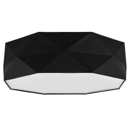 Φωτιστικό Οροφής - Πλαφονιέρα Kantoor 1567 4xΕ27 52x17cm Black TK Lighting