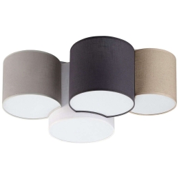 Φωτιστικό Οροφής - Πλαφονιέρα Mona 4184 4xΕ27 15W 69x30cm Multi TK Lighting