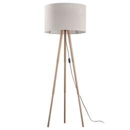 Φωτιστικό Δαπέδου Tokyo 5284 1xΕ27 15W Φ63cm 146cm Natural TK Lighting