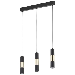 Φωτιστικό Οροφής Vivien 4757 3xGU10 10W 50x120cm Black TK Lighting