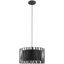 Φωτιστικό Οροφής Harmony Black 1654 1xΕ27 15W Φ40cm 165cm Black TK Lighting