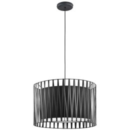 Φωτιστικό Οροφής Harmony Black 1655 3xΕ27 15W Φ50cm 175cm Black TK Lighting