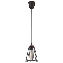 Φωτιστικό Οροφής Galaxy 1641 1xΕ27 15W 13,5x165cm Black TK Lighting