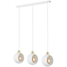 Φωτιστικό Οροφής Cyklop 2743 3xΕ27 15W 61x127cm White TK Lighting