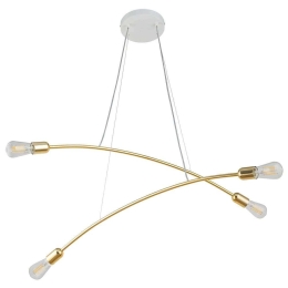 Φωτιστικό Οροφής Helix 5622 4xΕ27 15W 90x125cm Gold TK Lighting