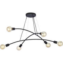 Φωτιστικό Οροφής Helix 2726 6xΕ27 15W 90x140cm Black TK Lighting