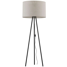 Φωτιστικό Δαπέδου Winston 5595 1xΕ27 15W Φ60cm 165cm Natural TK Lighting