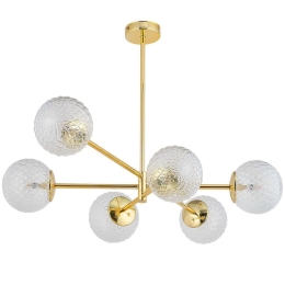 Φωτιστικό Οροφής Cadix 4606 6xG9 6W 93x64cm Gold TK Lighting