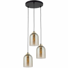 Φωτιστικό Οροφής Satipo 5624 3xΕ27 15W 34x100cm Amber TK Lighting